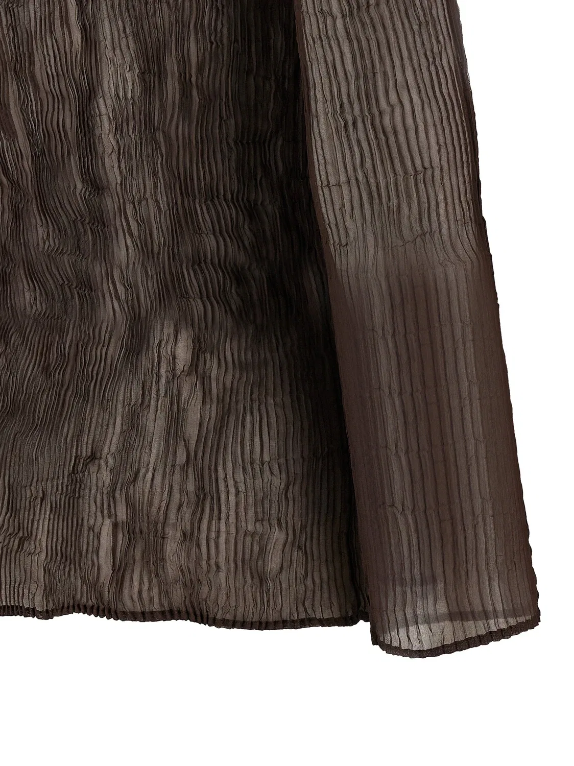 Топ "Chiffon Twist 1" Issey Miyake, коричневый — фото 4