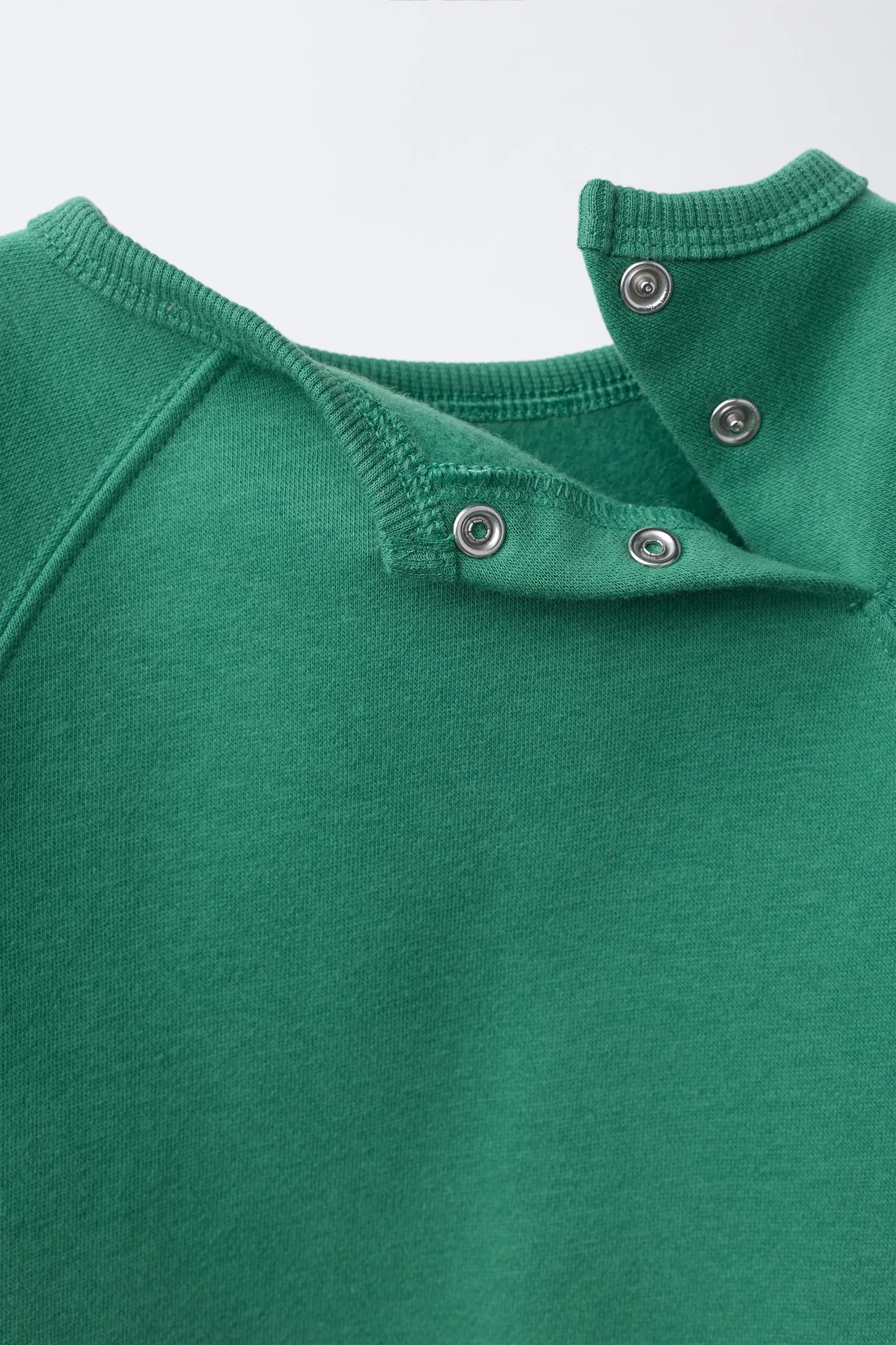 Комплект из простой толстовки и спортивных брюк Zara, зеленый — фото 4