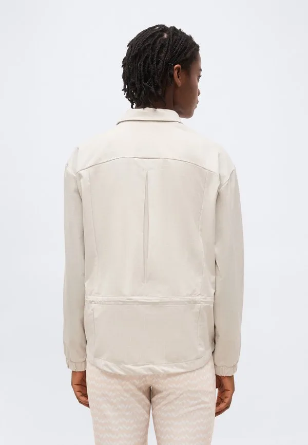 Куртка-Пиджак с баской и клетчатым узором, тренировочная куртка Adidas Golf, Beige — фото 3