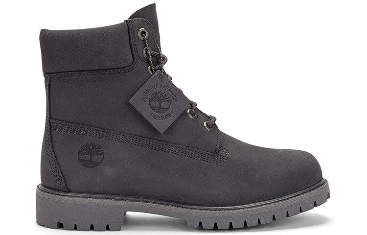 Мужские ботинки Timberland высокие на шнуровке, темно-серый — фото 2