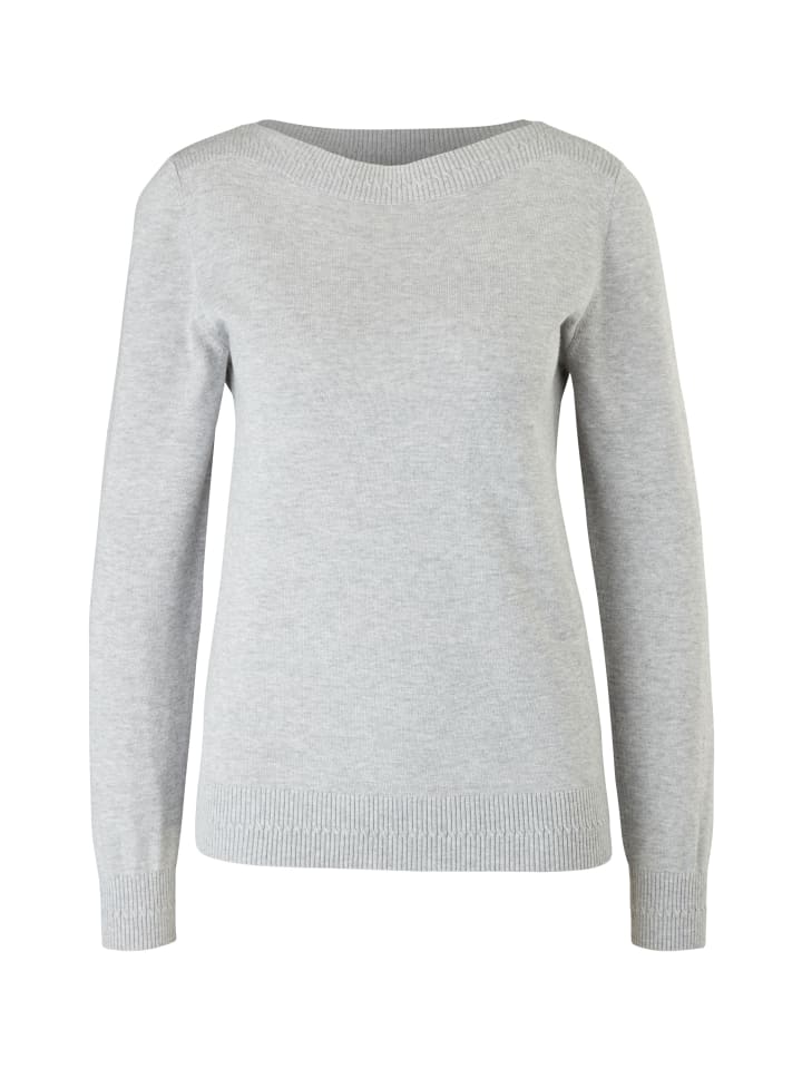 

Вязаный свитер цвета 9400_серый меланж s.Oliver