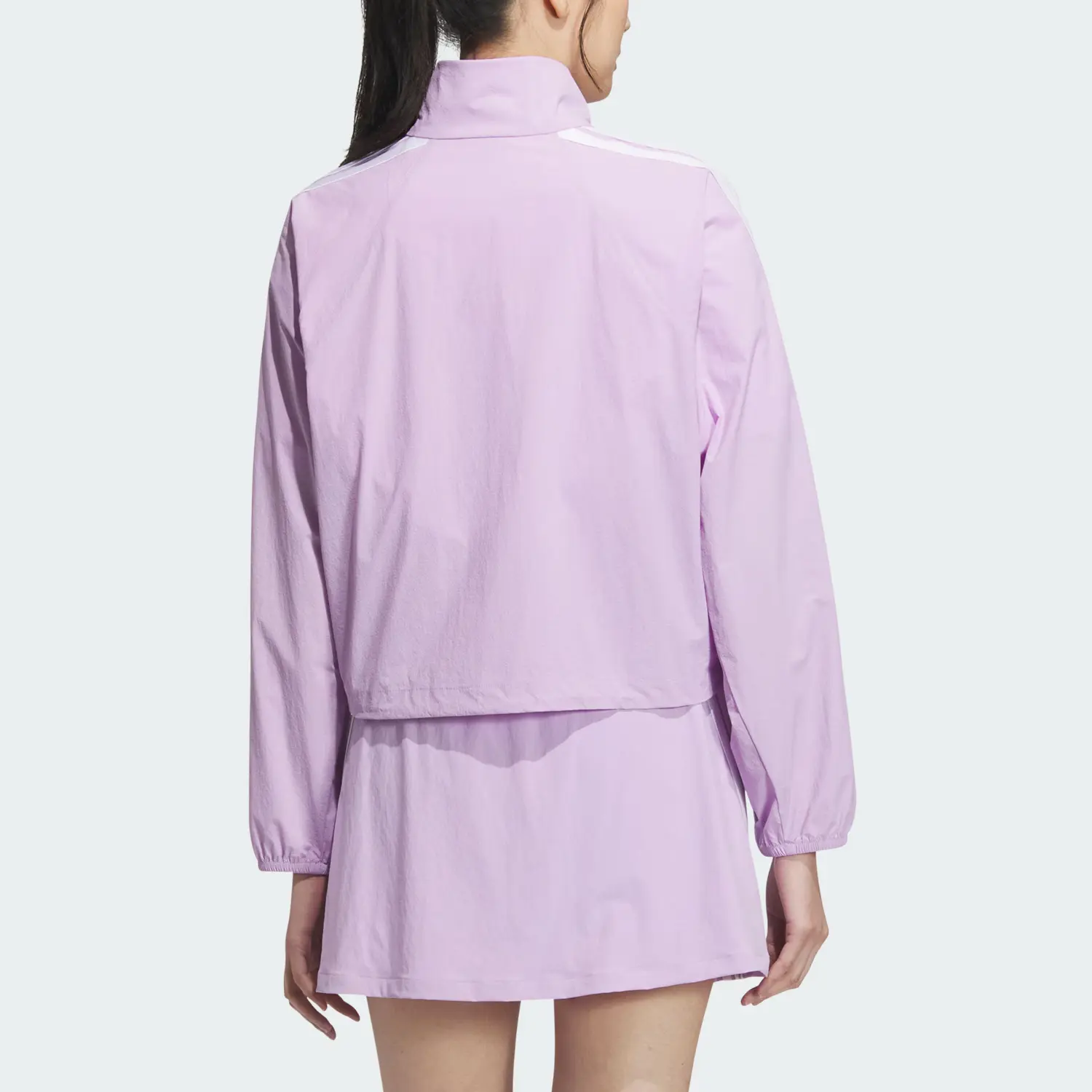Adidas Сюжет Легкая Куртка Женская, Powder Plum Purple/White — фото 3