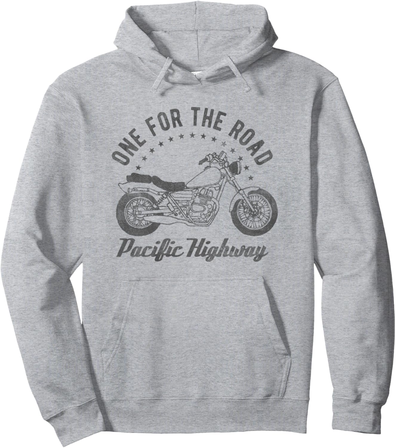 

Мотоциклетная толстовка One For The Road Pacific Highway, серая Trendy Apparel