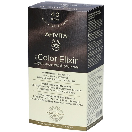 

Краска для волос My Color Elixir 40 каштановый Apivita