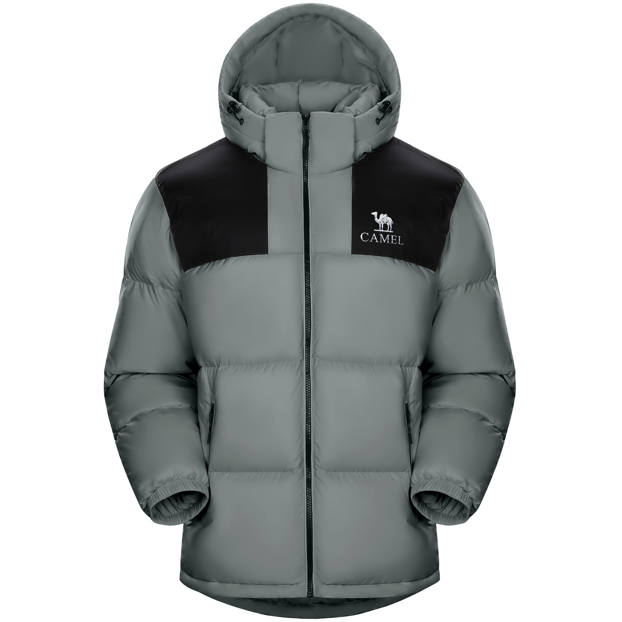 

Теплая куртка из флисовой коллекции Down Unisex CAMEL, sparrow серый зеленый/phantom черный