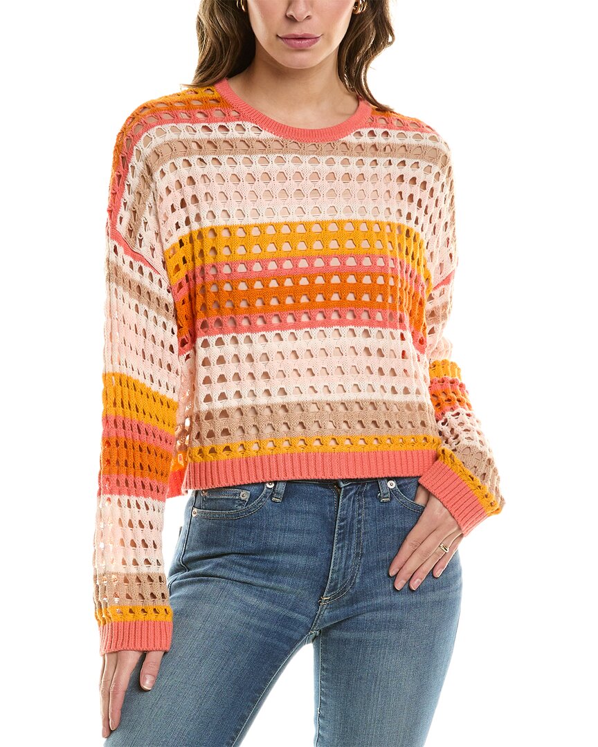 

Свитер WISPR Open Knit из смеси шелка, оранжевый