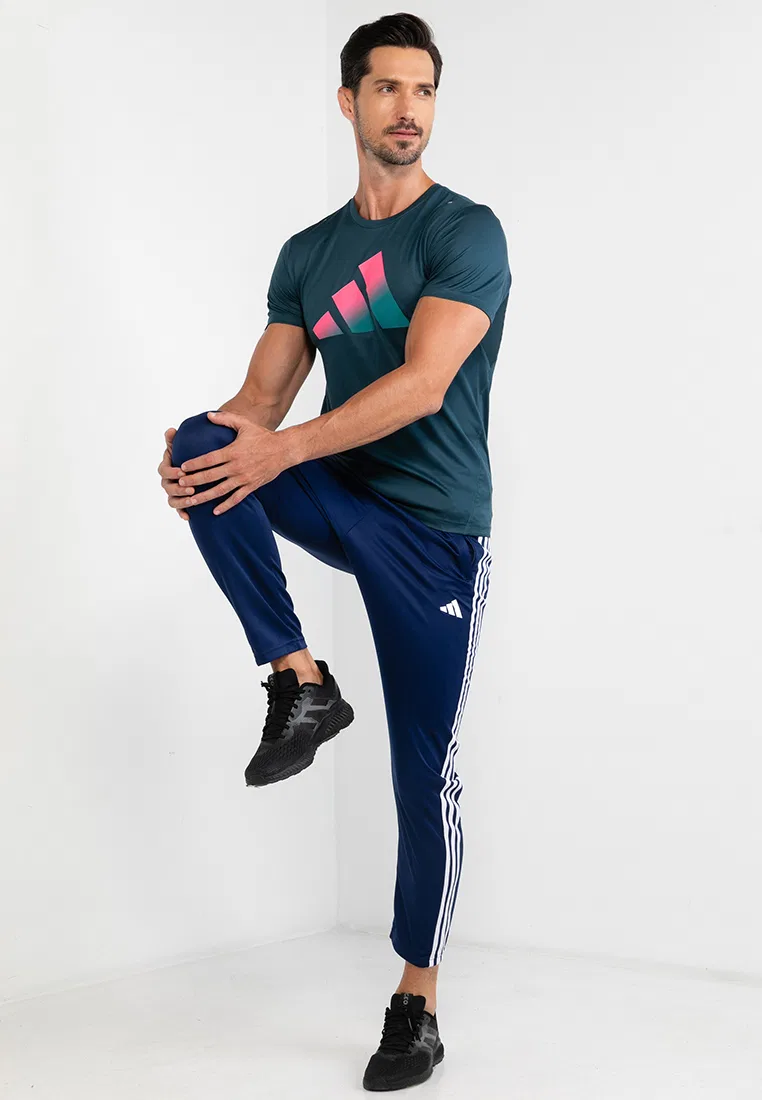 Тренировочные брюки с тремя полосками, модель Train Essentials, Adidas, белый/темно-синий — фото 4