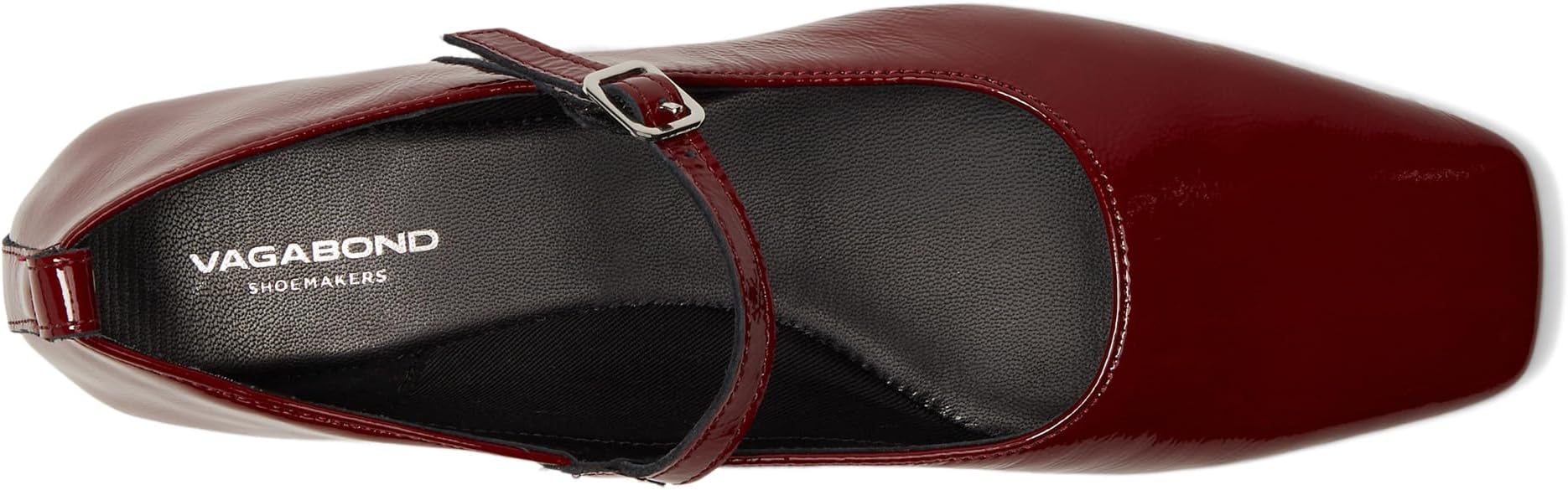 Балетки Vagabond Shoemakers Delia Patent Leather Mary Jane Flat, цвет Dark Red — фото 2