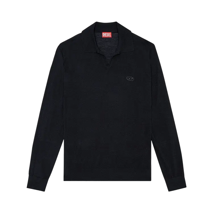 

Рубашка Diesel Glare Wool Polo 'Deep Black', черный