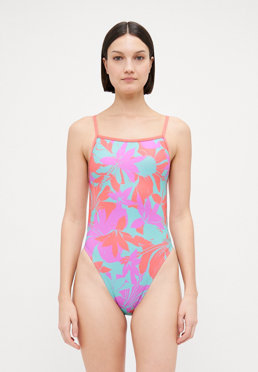 

Купальник WOMENS ALLOVER DIGITAL V BACK Speedo, бирюзовый