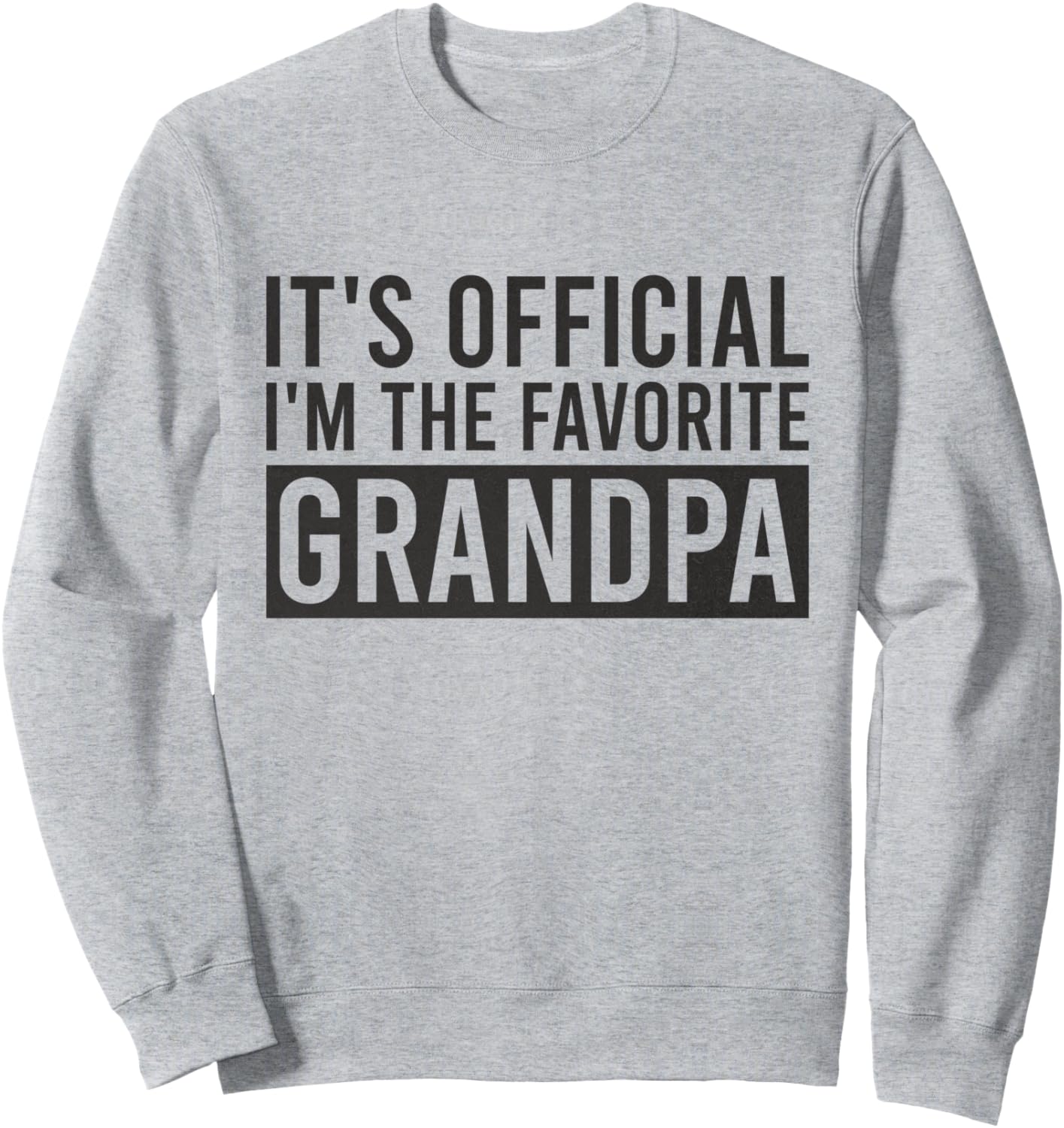 

Официальная толстовка с надписью «Я - именинник твоего любимого дедушки» Grandpa Birthday Sayings, серый