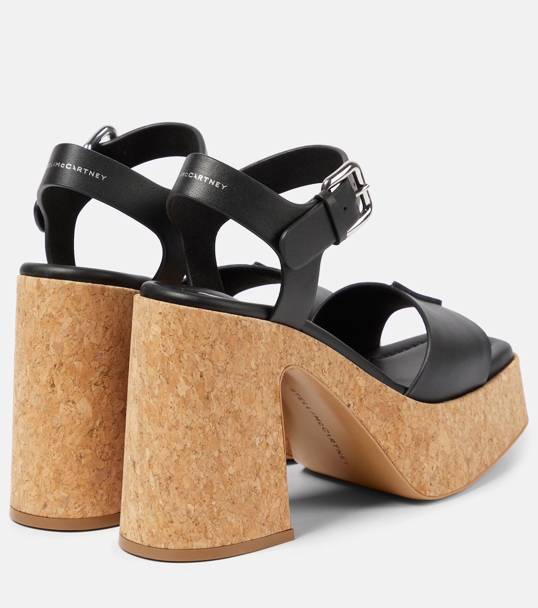 Сандалии Skyla из искусственной кожи на платформе Stella McCartney, черный — фото 3