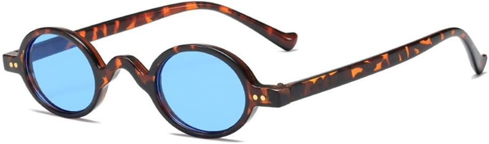 

Модные маленькие круглые солнцезащитные очки для женщин, классический винтажный стиль стимпанк, мужские солнцезащитные очки с защитой от УФ-излучения UV400, овальная женская оправа WNCKSQ, C4