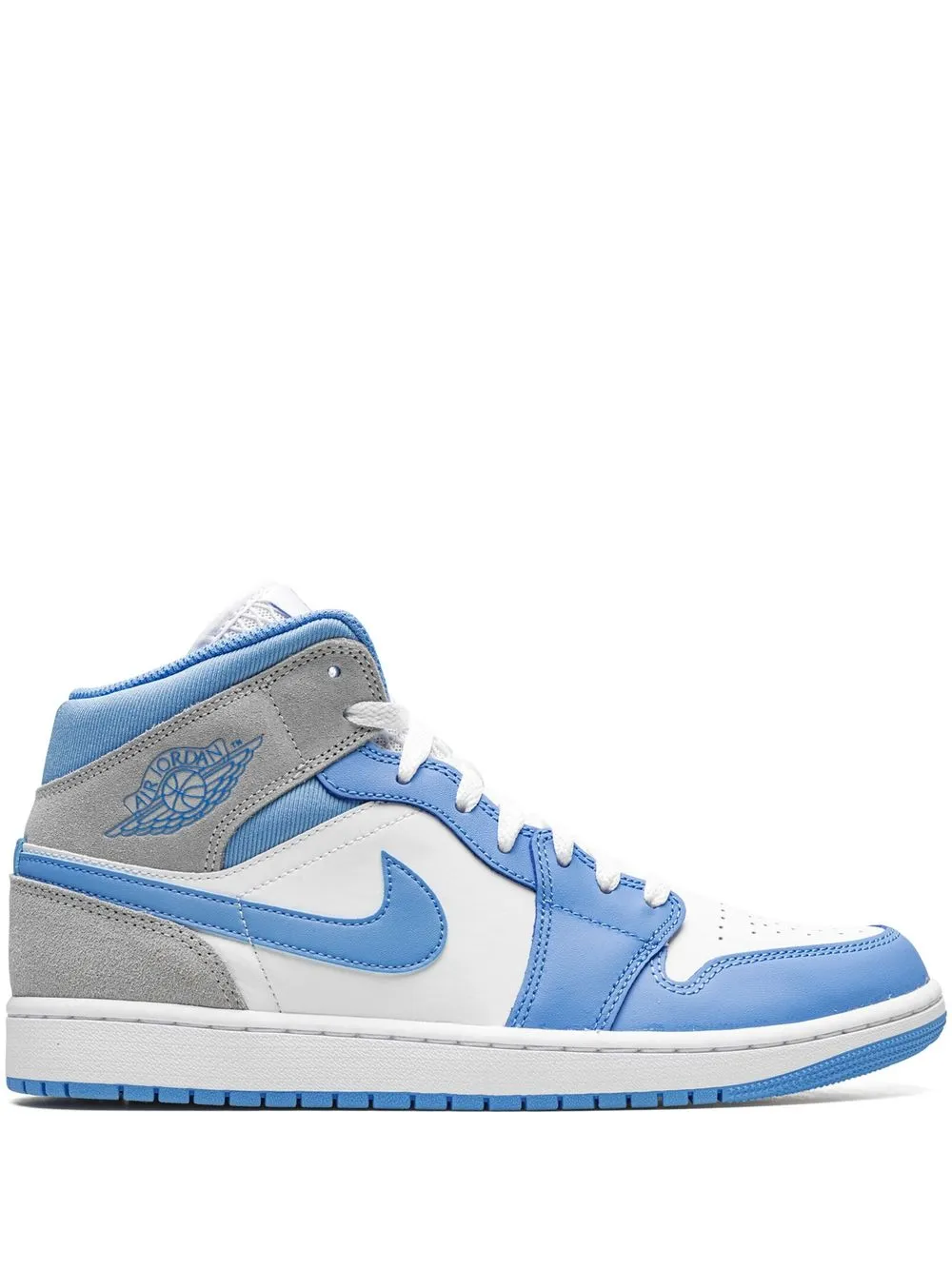Кроссовки Air Jordan 1 Mid SE University Blue/Grey, синий