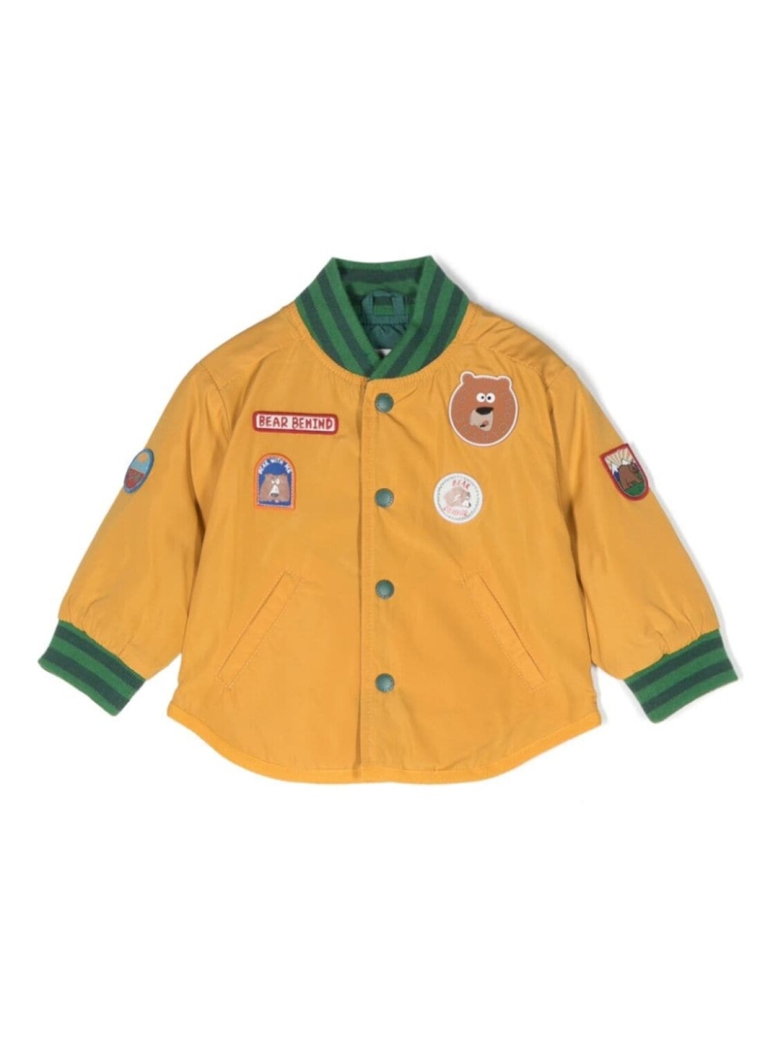 

Бомбер с нашивками Stella McCartney Kids, желтый