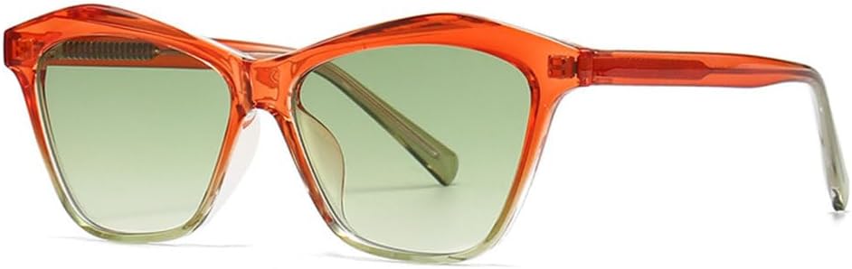 

2027 Модные многоугольные солнцезащитные очки для женщин, ретро-градиентные, с защитой от УФ-излучения UV400, мужские солнцезащитные очки с двойной защитой MTZJH, C3 Orange Green