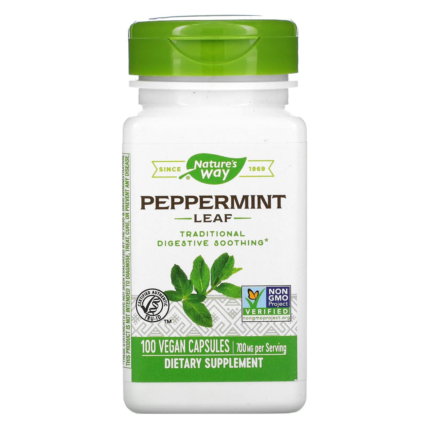 

Nature's Way Peppermint Leaf 350 mg 100 Vegetarian Capsules