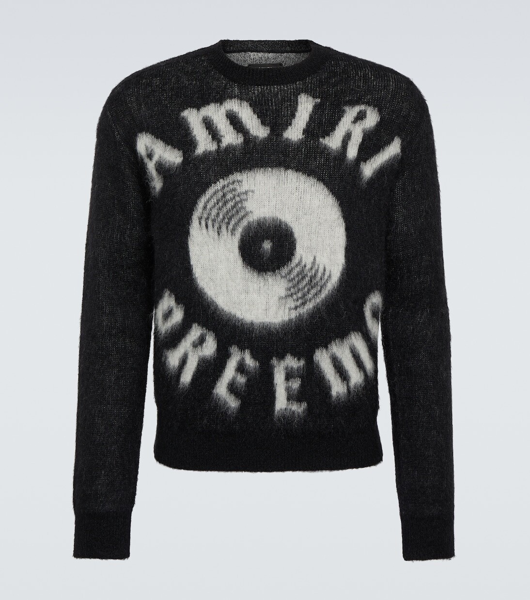 

Шерстяной свитер с логотипом Amiri, черный