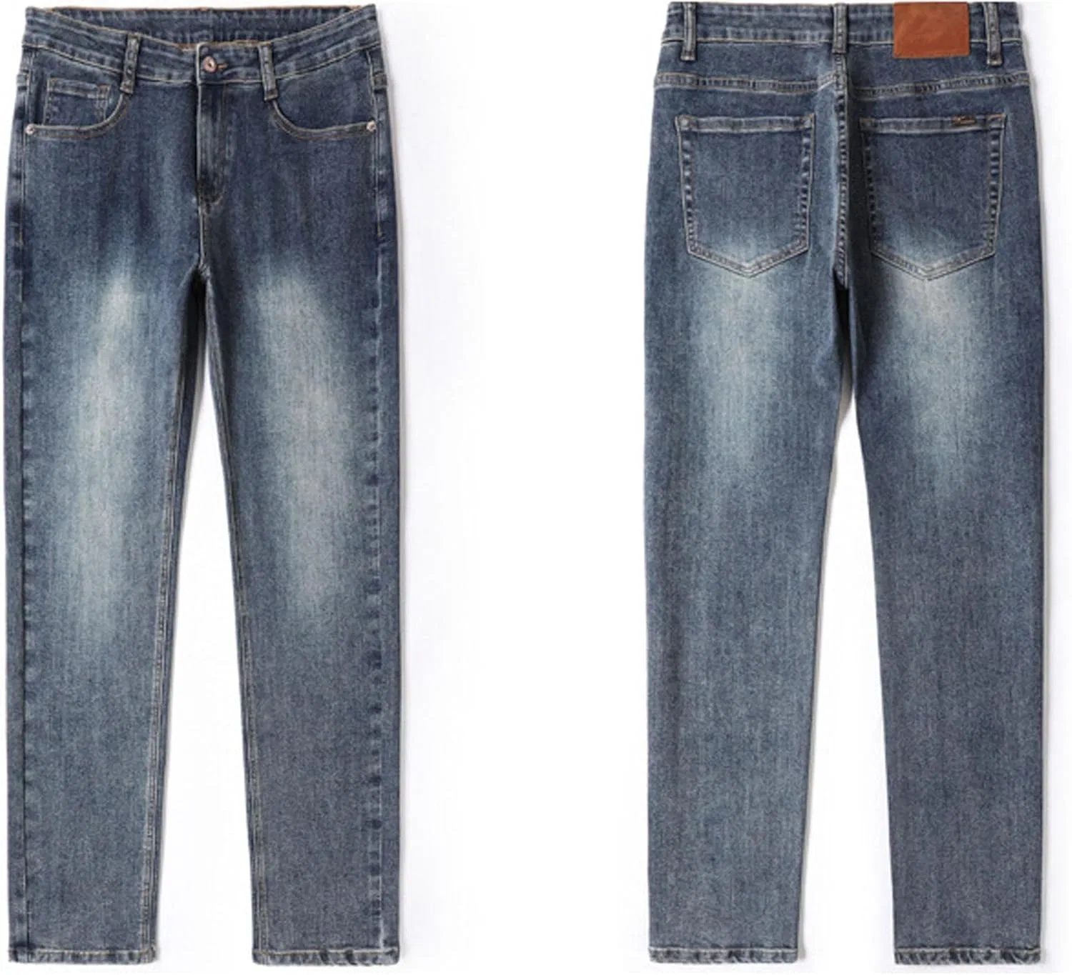 Джинсы Slim Fit, синие — фото 4