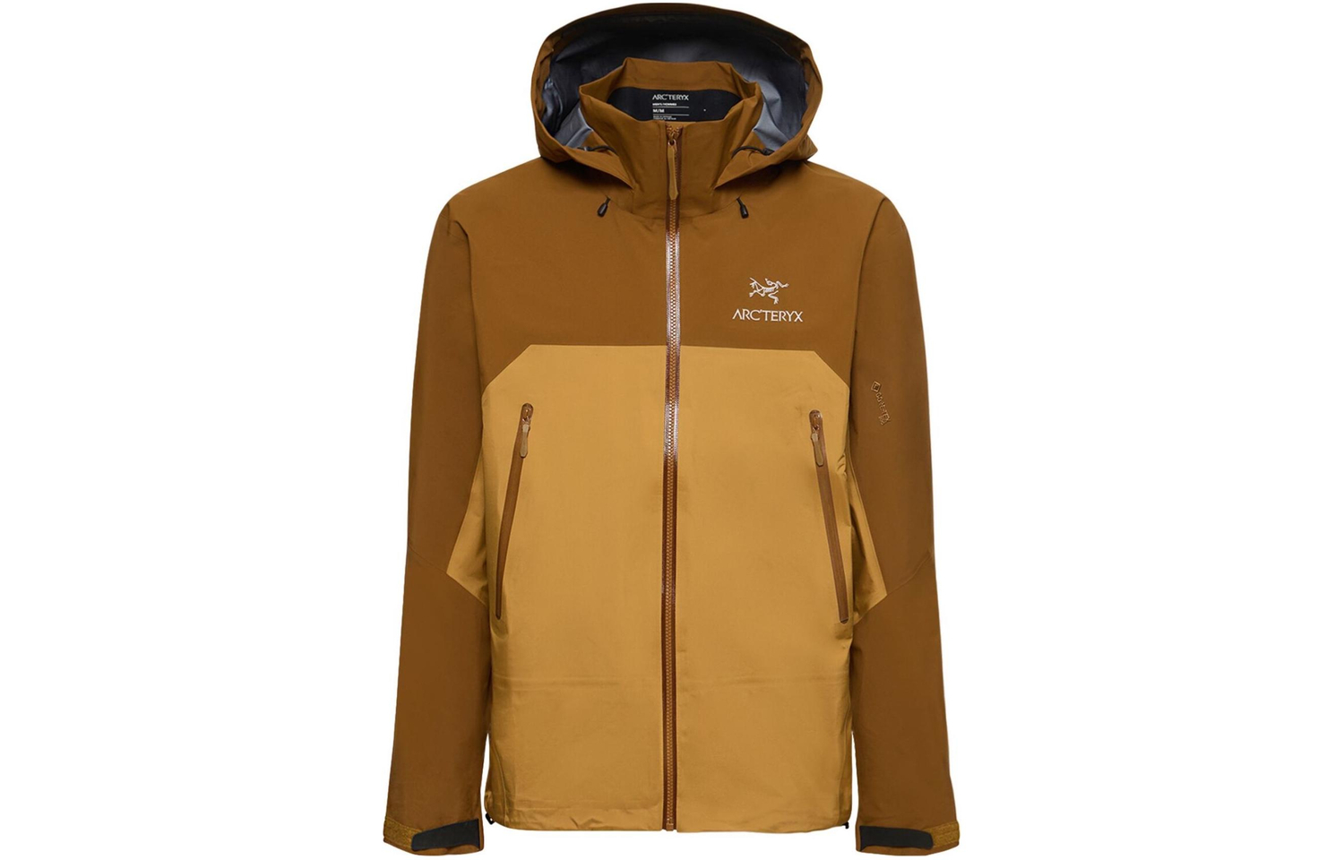 

Arcteryx Ветровка мужская водонепроницаемая ветрозащитная дышащая износостойкая с водоотталкивающей пропиткой, Relic Brown/Yukon Yellow/Relic/Yukon