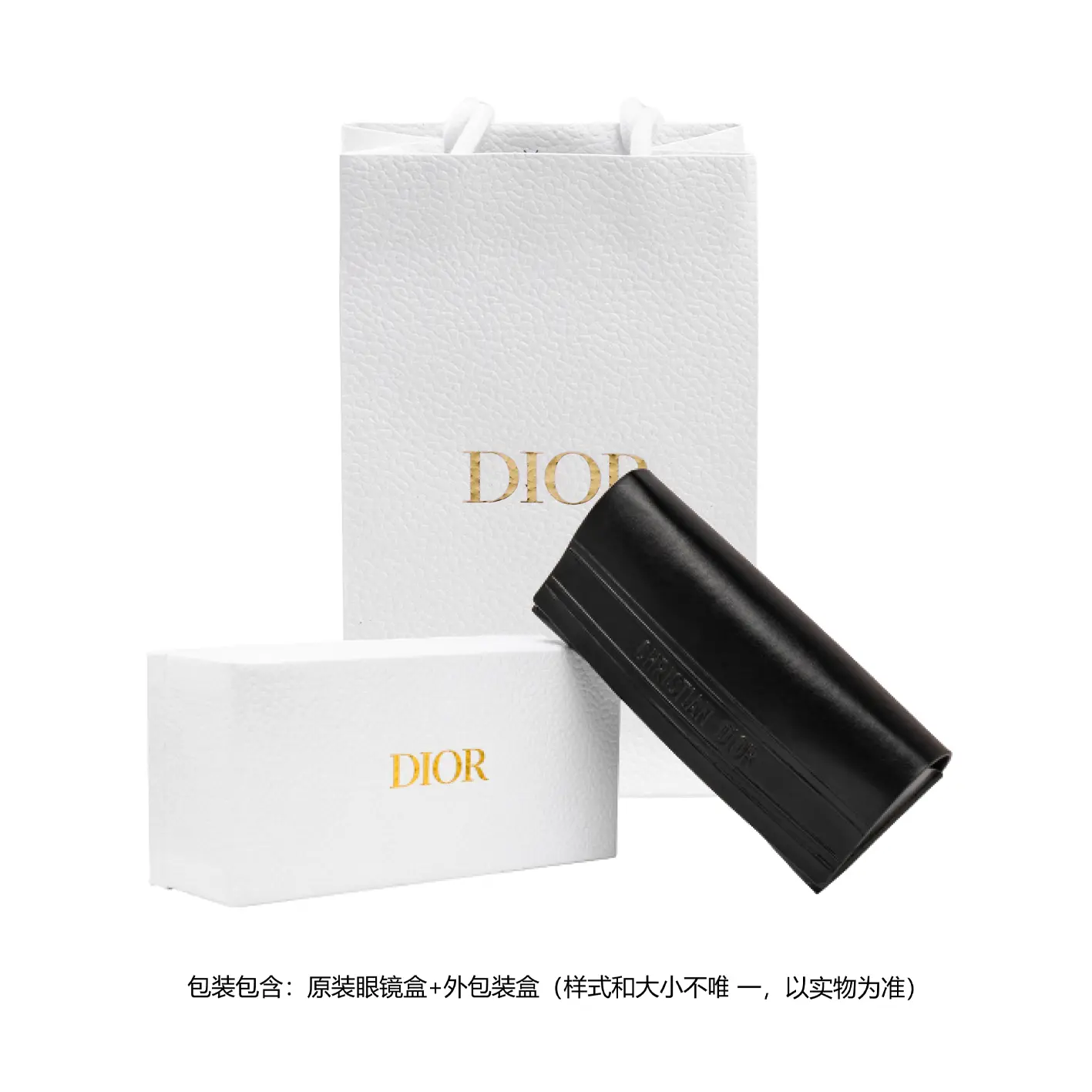 DIOR Пластиковая оправа кошачий глаз солнцезащитные очки унисекс черные, Black — фото 4