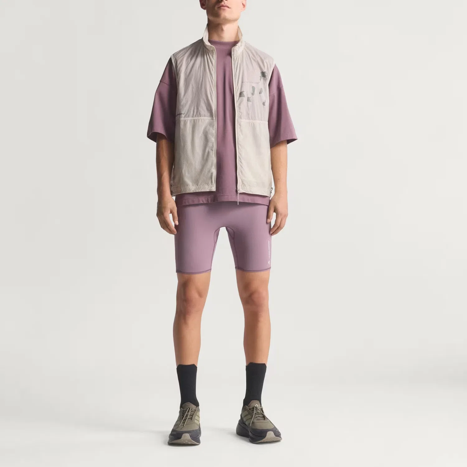 Футболка беговая x Hermanos Koumori Running T Shirt Unisex Adidas, Dark Fig Brown — фото 3