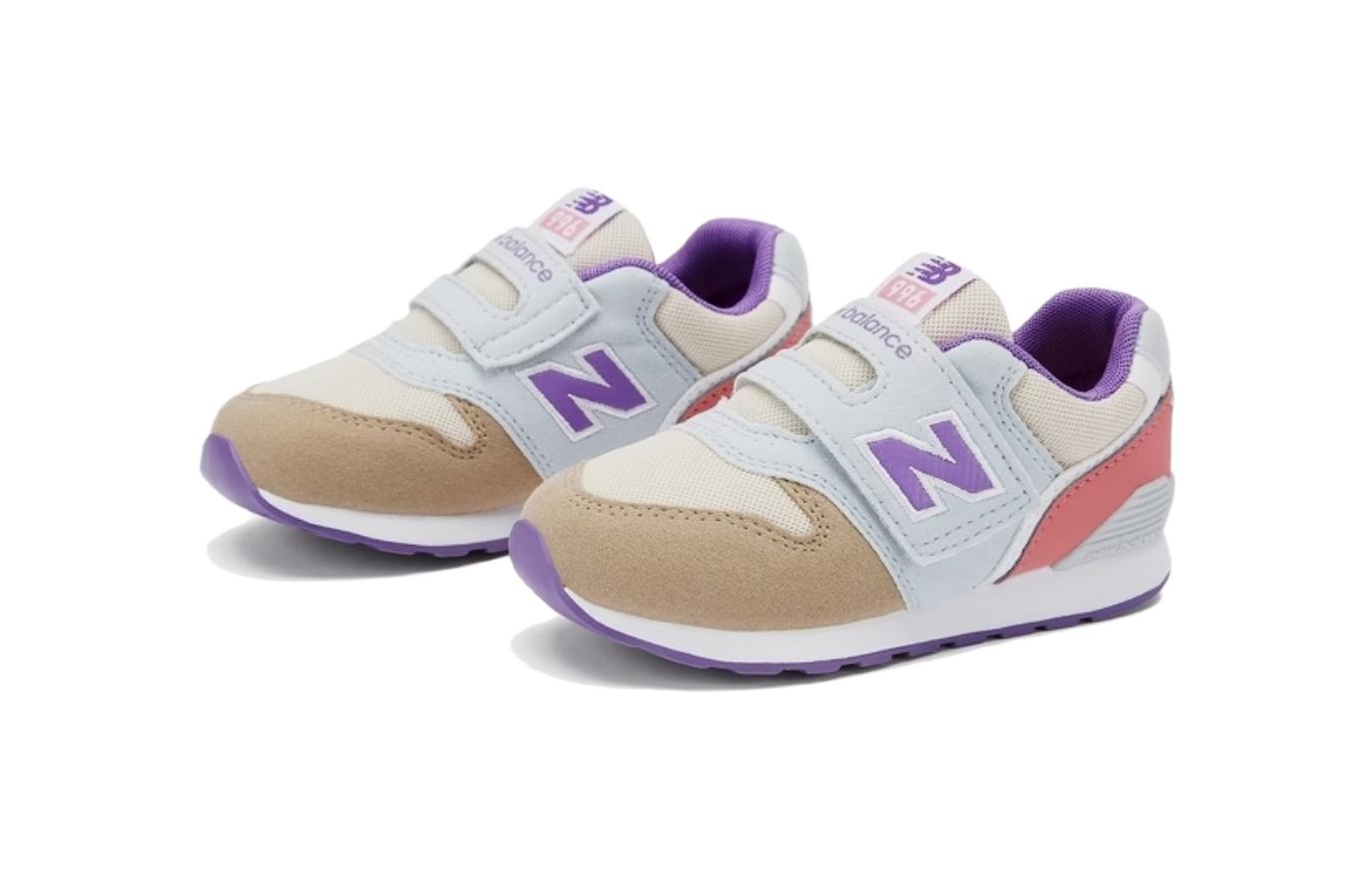 Низкие детские кроссовки с амортизацией Greige Infant And Toddler New Balance, бежевые — фото 3