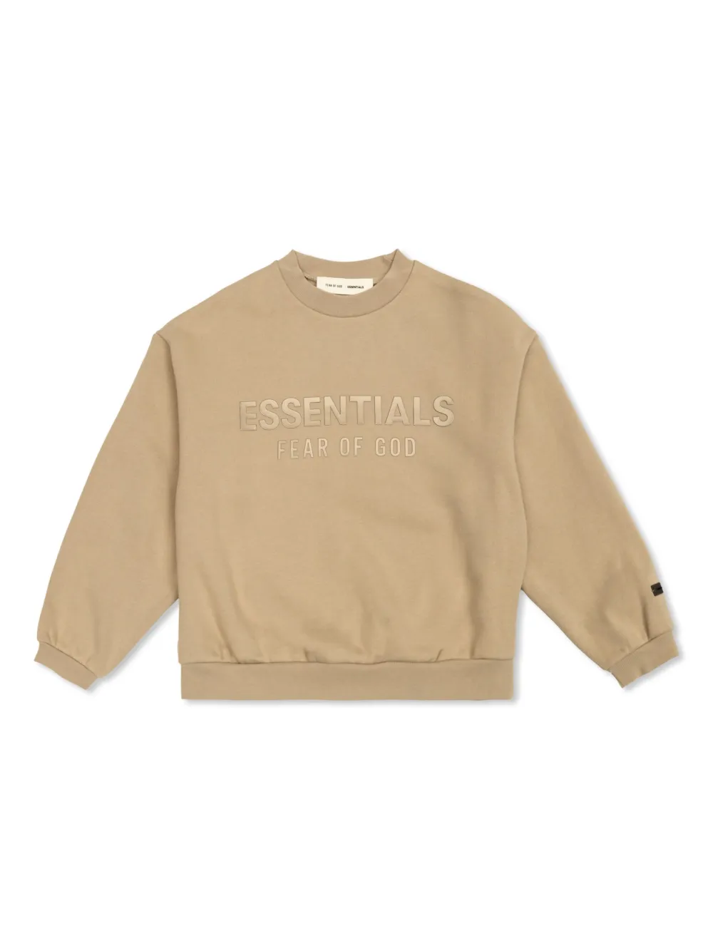 

Толстовка с вышитым логотипом FEAR OF GOD ESSENTIALS KIDS, коричневый