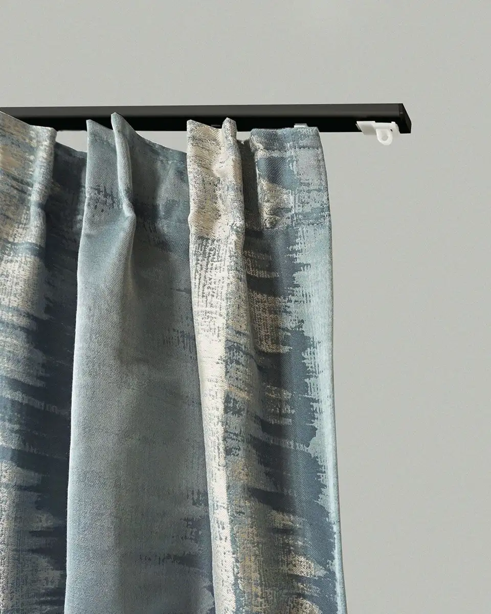 

Карниз для штор GARESA "100", 1 направляющая, желаемая длина, простая внутренняя направляющая из алюминия, выдвижная, потолочный монтаж 340 см, черный