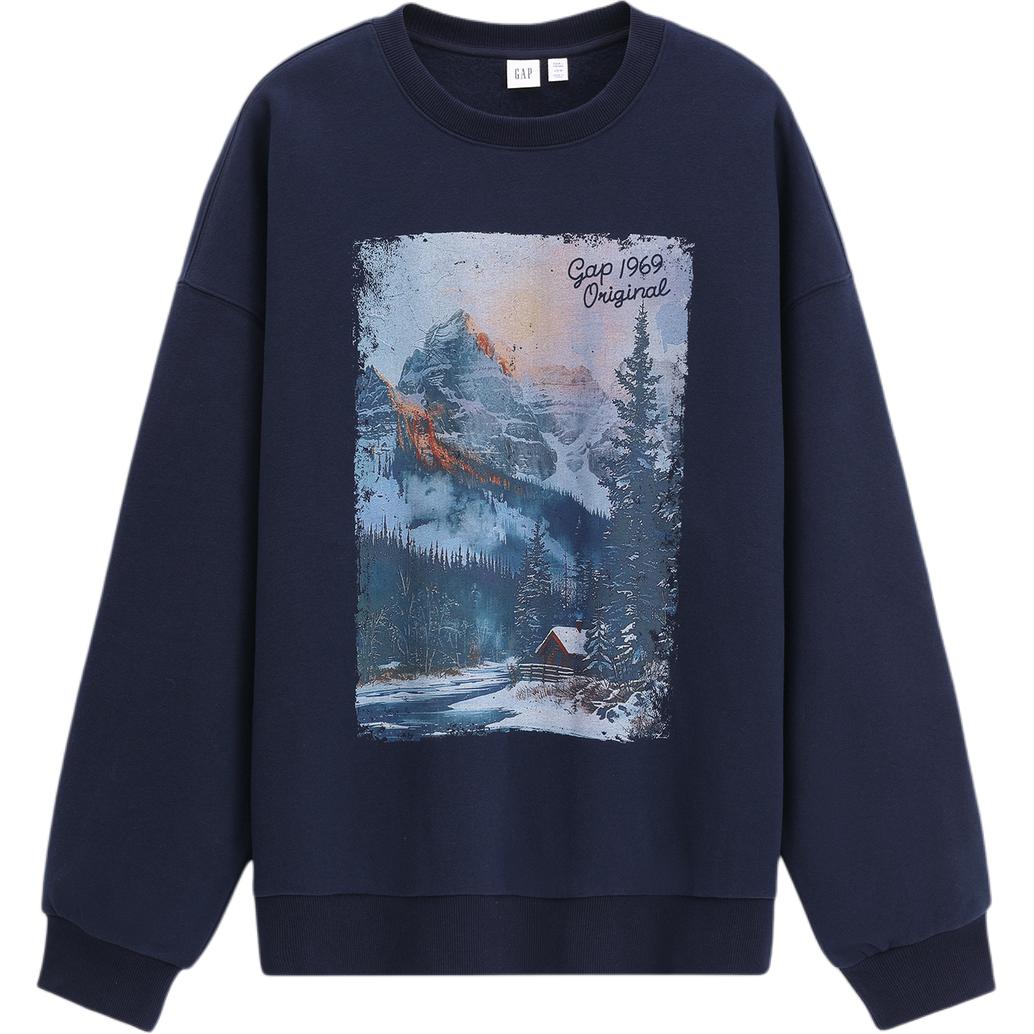 

Толстовка унисекс с круглым вырезом, средней плотности ткани, другие GAP, marine синий