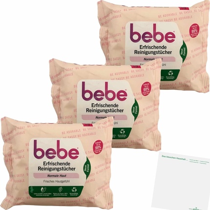 

Освежающие очищающие салфетки Bebe для нормальной кожи 75 салфеток Usy