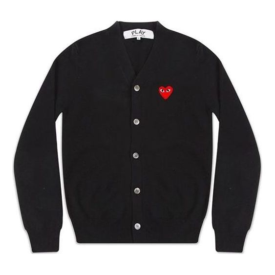 

Кардиган COMME des GARCONS PLAY Cardigan Red Emblem 'Black' AZ-N008-051-1, черный