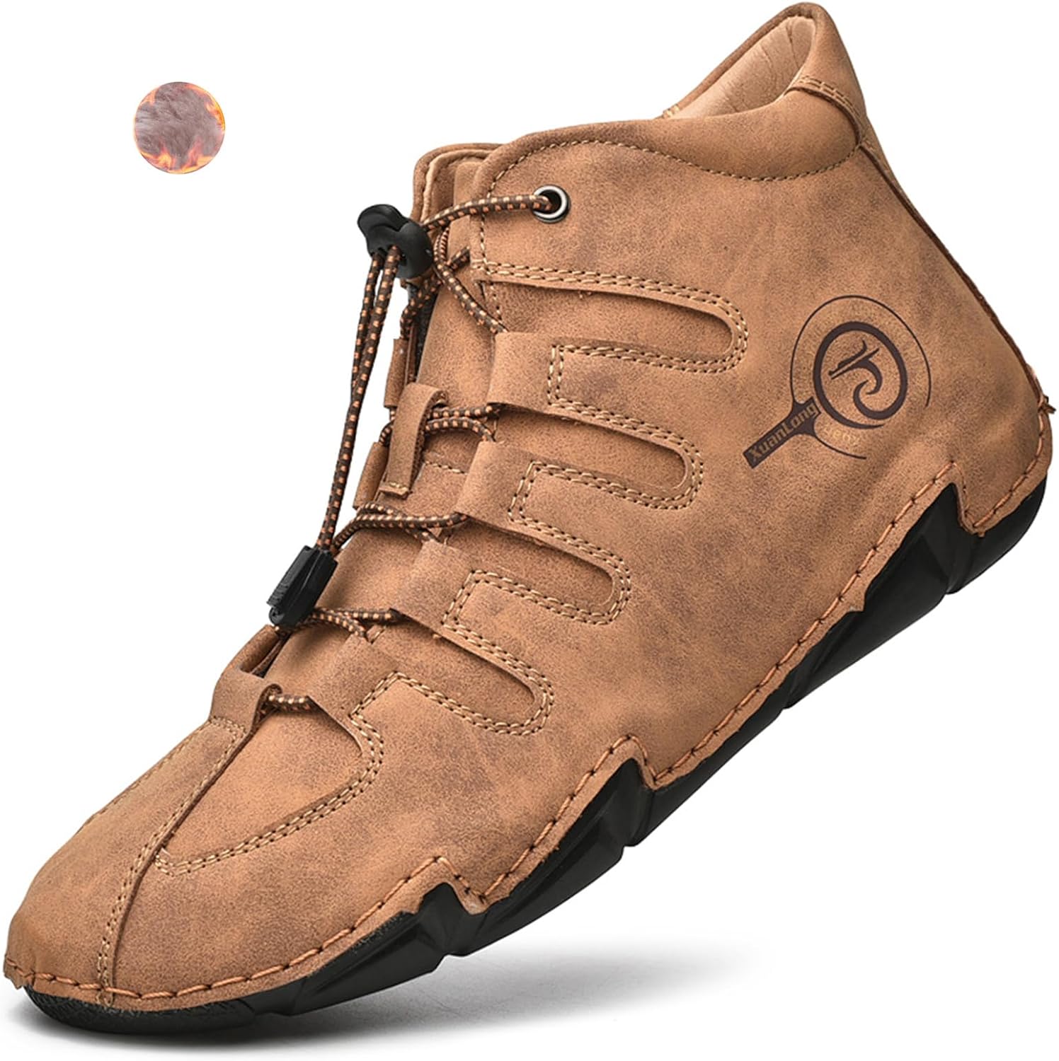 

Мужские итальянские высокие ботинки Lossarye из натуральной кожи, ручной работы, повседневные, легкие, водонепроницаемые, для походов, слипоны, ботинки-чукка, нескользящие, для активного отдыха, коричневый