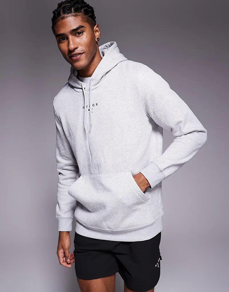 

Толстовка с капюшоном Puma x Hyrox цвета светло-серый меланж