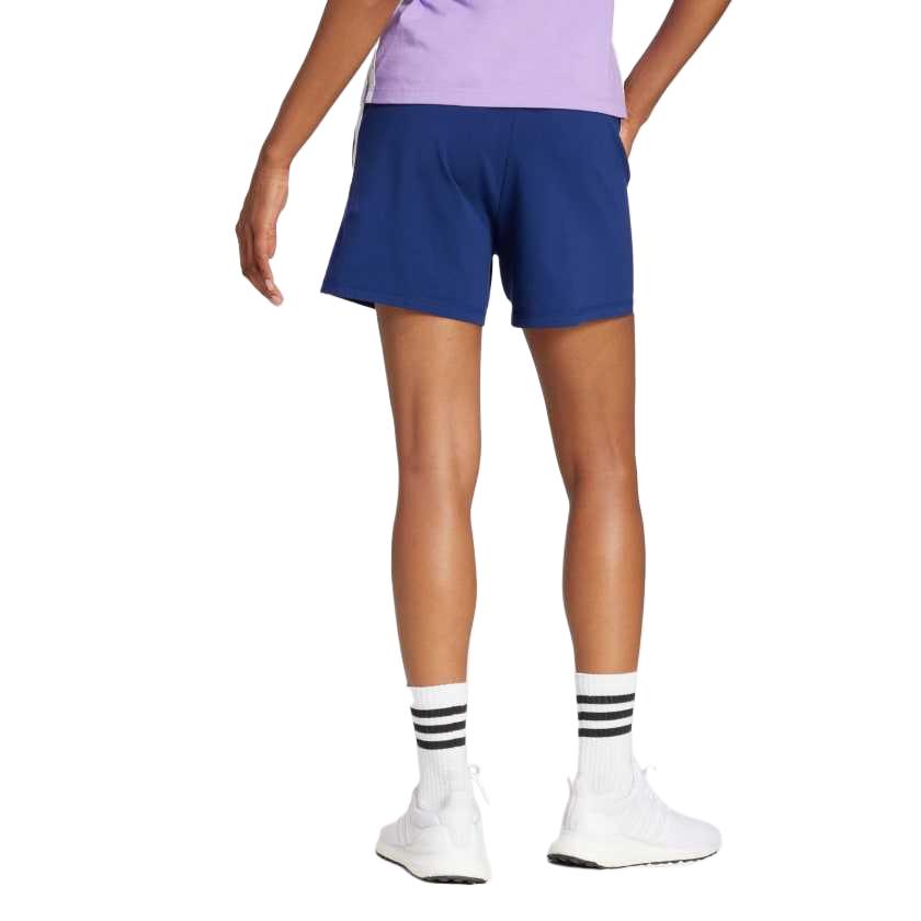 Спортивные шорты (WMNS) adidas Essentials 3-Stripes Cotton Shorts 'Blue', синий — фото 3