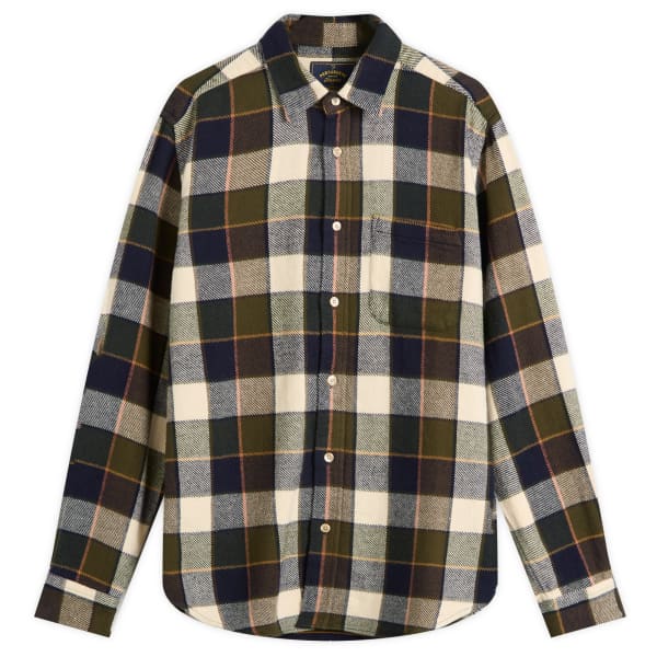 

Рубашка из сосновой фланели в клетку Portuguese Flannel, Green, Navy & White