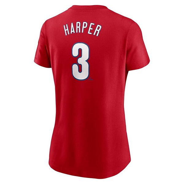 Футболка Philadelphia Phillies с именем и номером Bryce Harper, красная Nike — фото 4