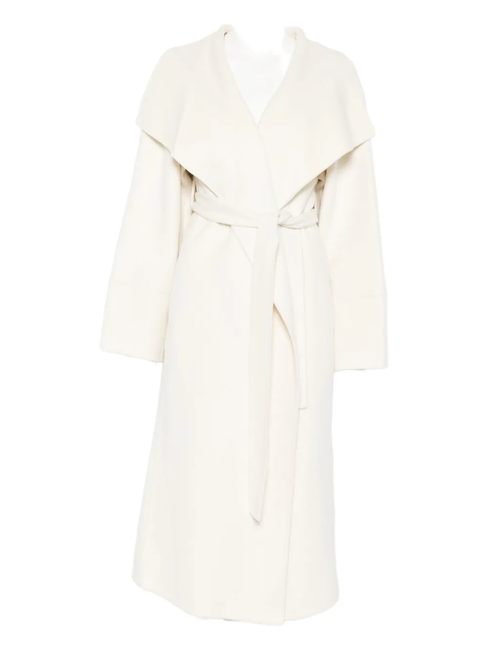 

Пальто оверсайз с поясом Soft Goat, белый