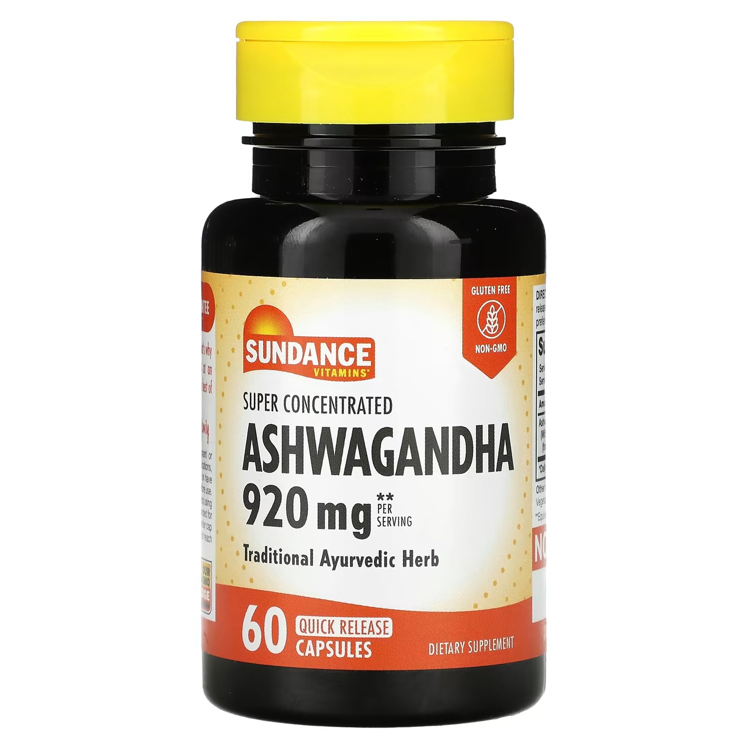 

Витамины Sundance Vitamins 920 мг ашваганда, 60 капсул