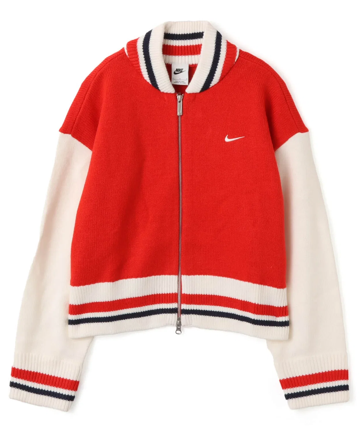 Кардиган женский Nike NSW Street с двойной молнией, красный
