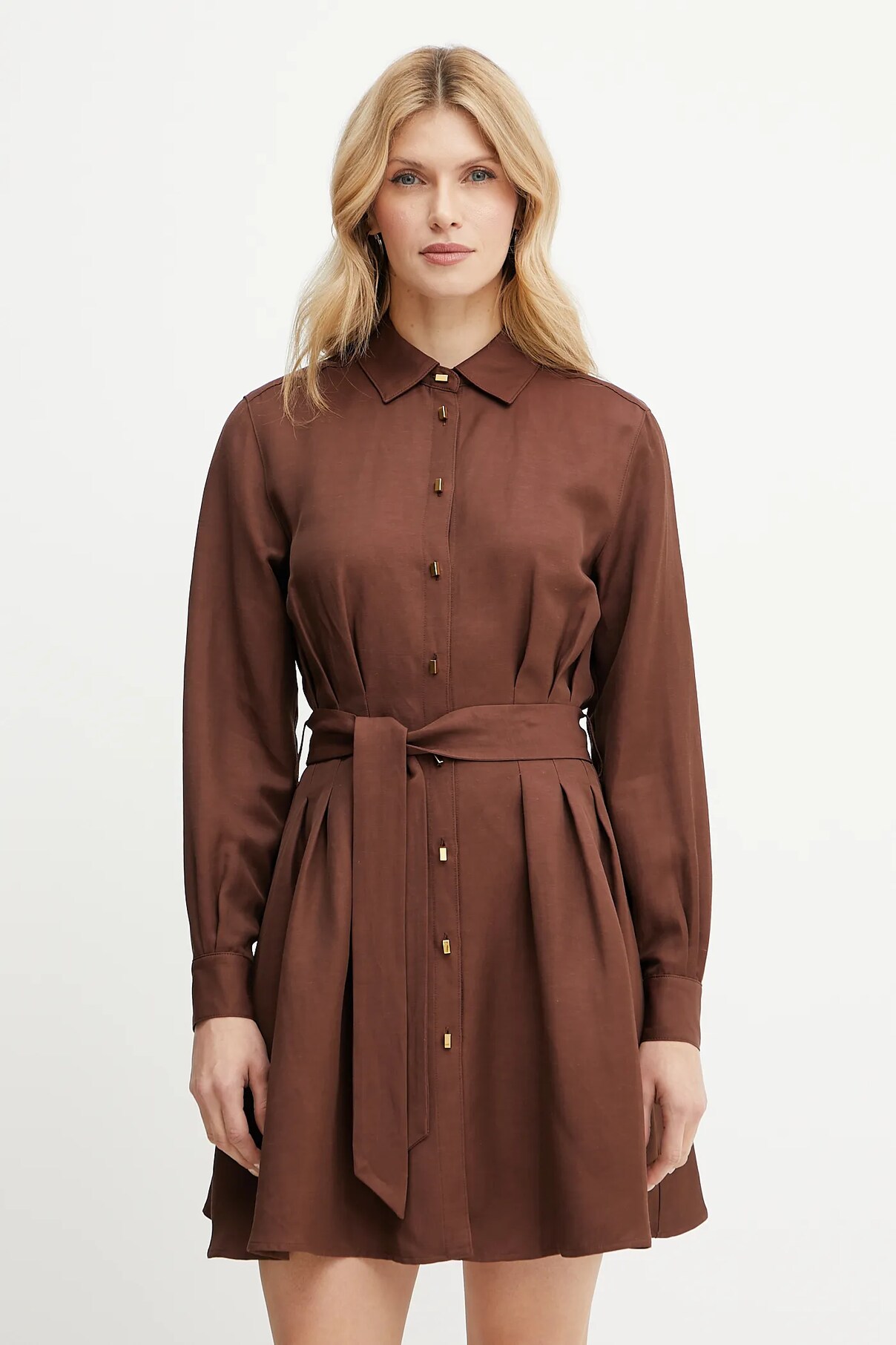 

Платье из льняной смеси GRETA Marciano Guess, коричневый