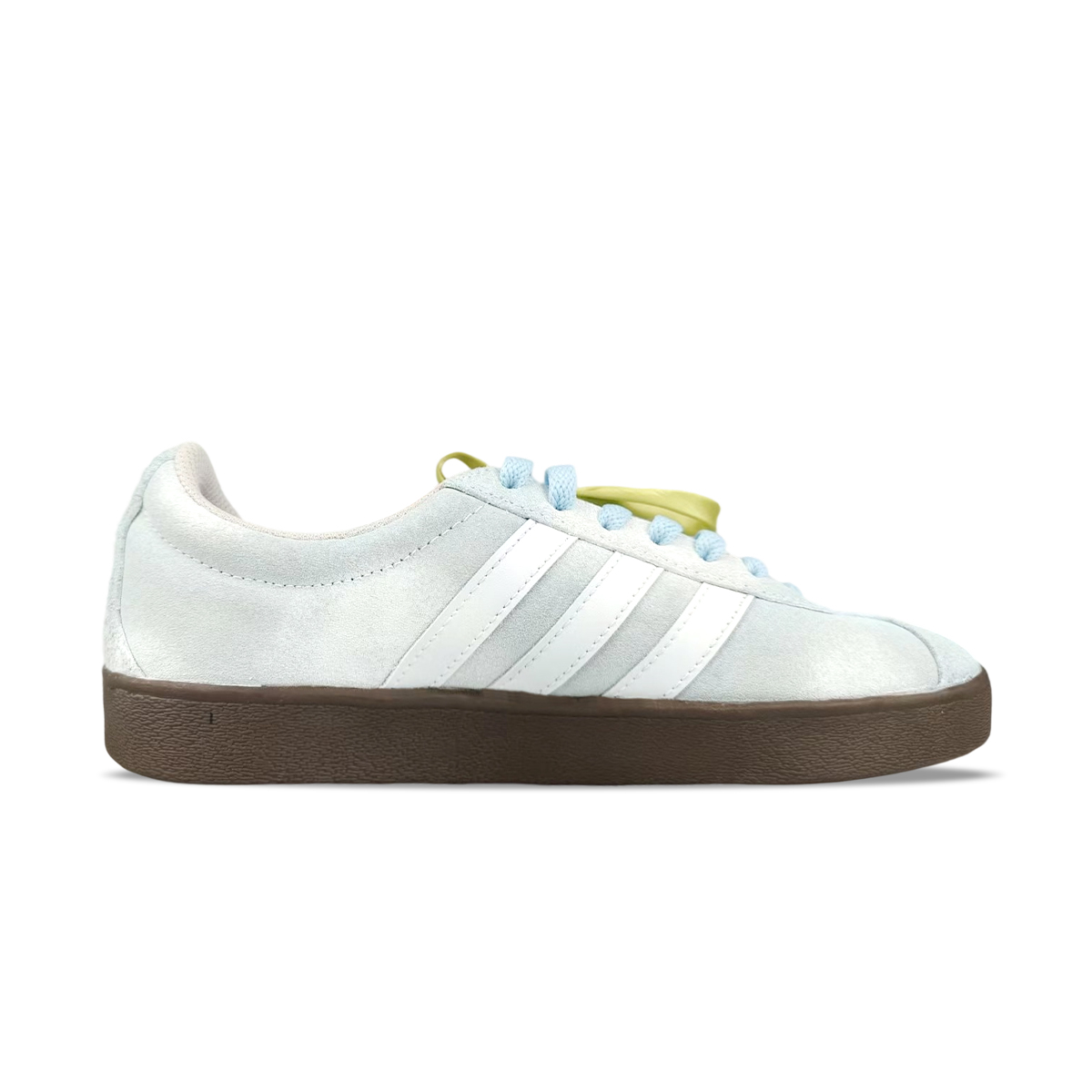 Adidas ВЛ Корт 2.0 устойчивые к истиранию лоу-топ скейтборд кроссовки унисекс синий белый, цвет Blue White — фото 3