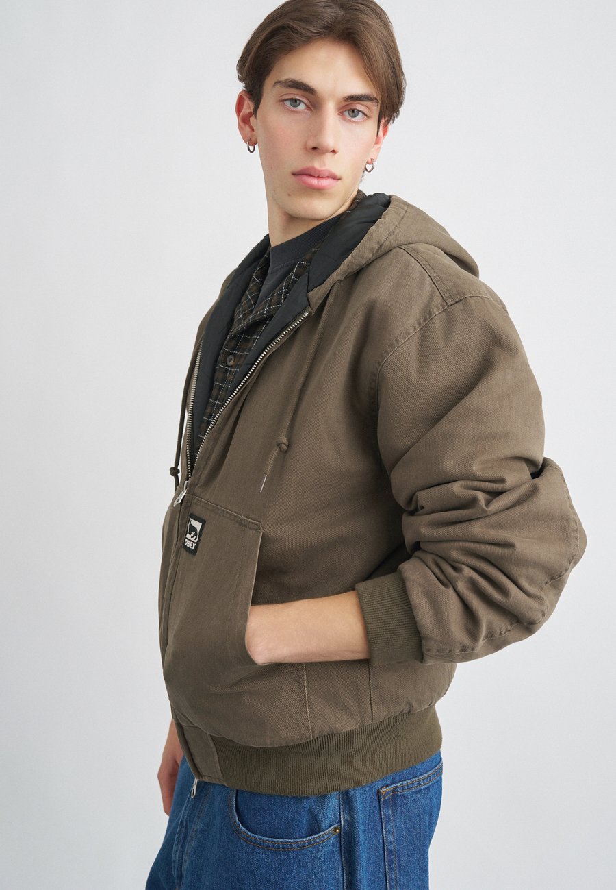 

Куртка Obey Clothing RANDY ZIP UP HOOD, Wren /Beige