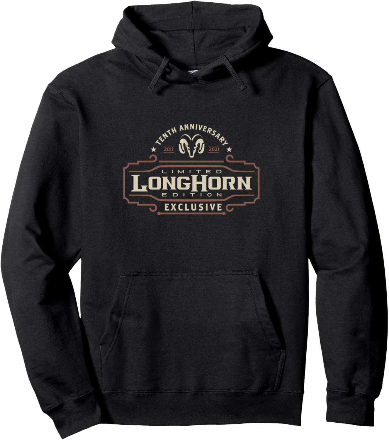 

Худи Ram Track Limited Longhorn Edition, посвященное 10-летию бренда, черное, Черный, Худи Ram Track Limited Longhorn Edition, посвященное 10-летию бренда, черное
