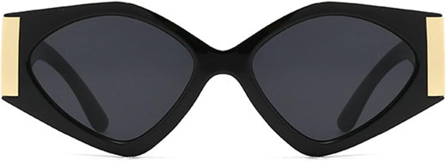 

Willochra Модные солнцезащитные очки неправильной формы «кошачий глаз» для женщин, ретро-стиль, модные солнцезащитные очки в стиле панк, дорожные очки с защитой UV400, C1