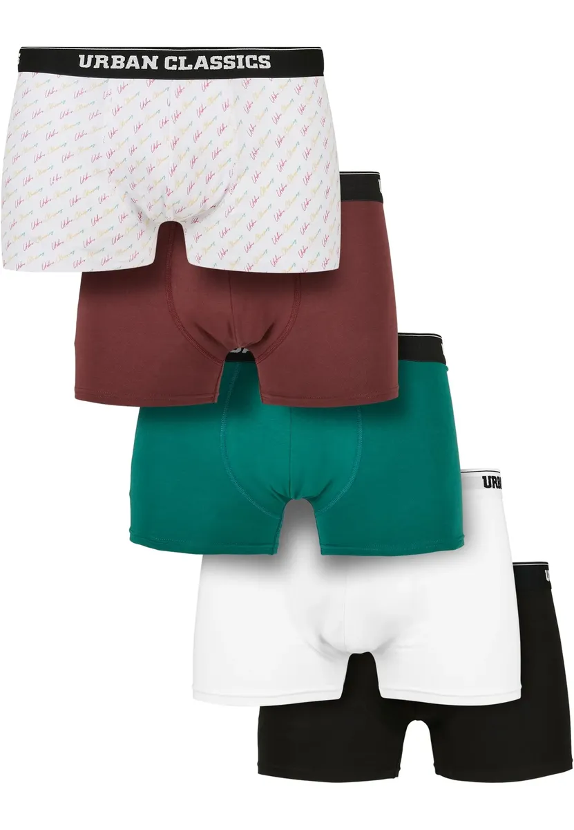 

Трусы-боксеры URBAN CLASSICS " Urban Classics Men's Organic Boxer Shorts, 5-Pack" (1 шт.), зеленый