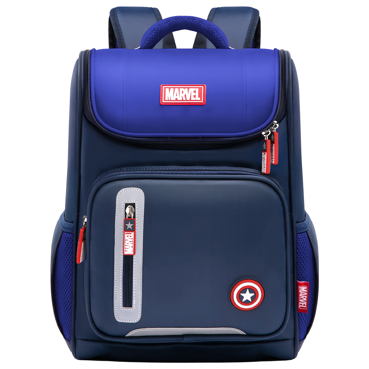 

Рюкзак детский большой Marvel Collaboration из полиэстера с героями Disney, Капитан Америка (синий/красный)