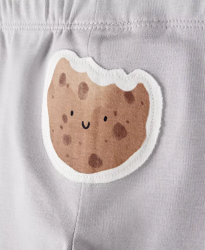 Детский комплект из боди и штанишек Baby Milk & Cookies Little Character, 3 предмета Carter's, серый — фото 2