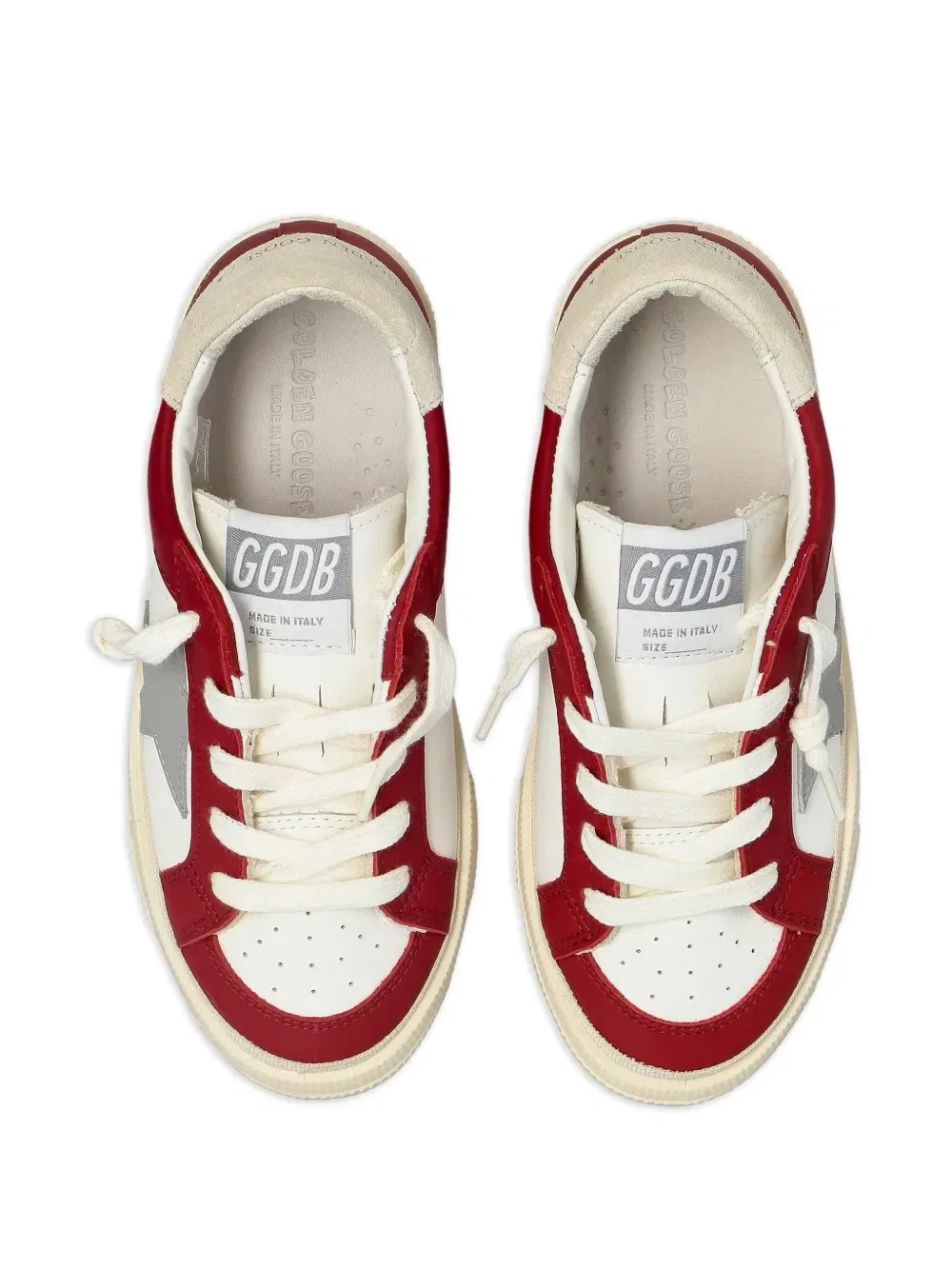 Кеды May с аппликацией в виде звезды Golden Goose Kids, белый — фото 4