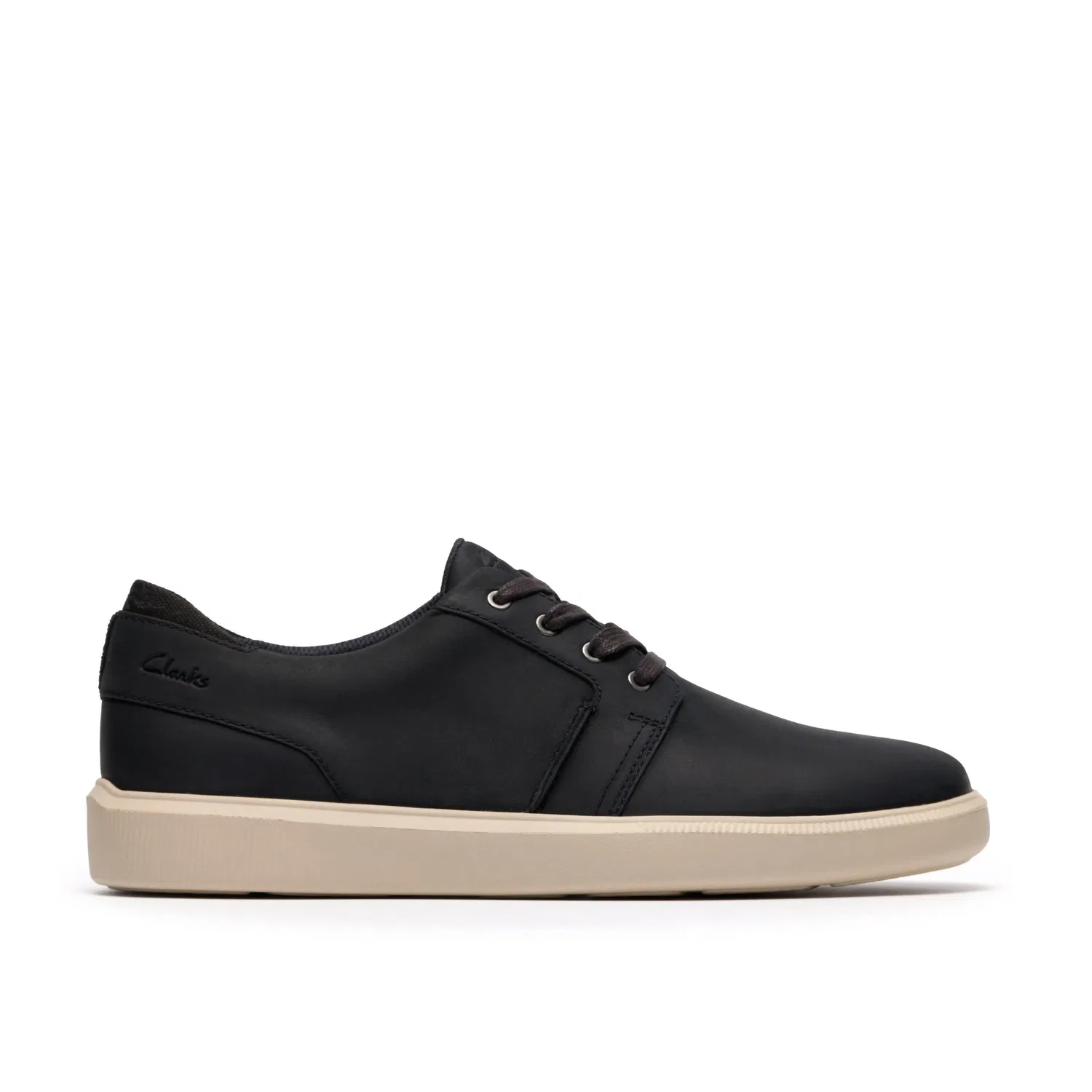Кроссовки из премиальной кожи Clarks, темно-синий